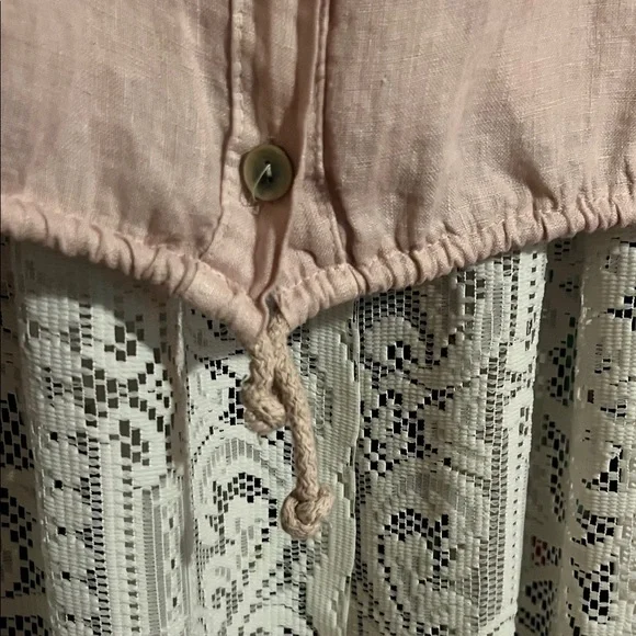 Puro Lino Pink Linen Blouse - Picture 3 of 7